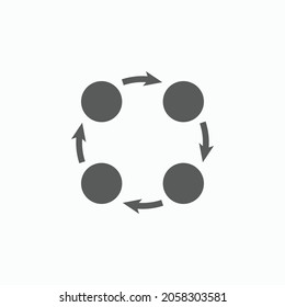 mind map icon, infographic vector