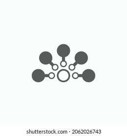 mind map icon, infographic vector