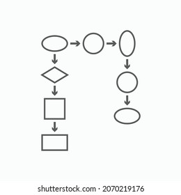 mind map icon, infographic vector