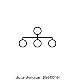 mind map icon, network vector, business illustration