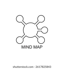 mind map icon , presentation icon