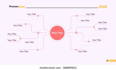 Mind map slide template