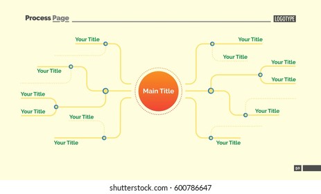 Mind map slide template