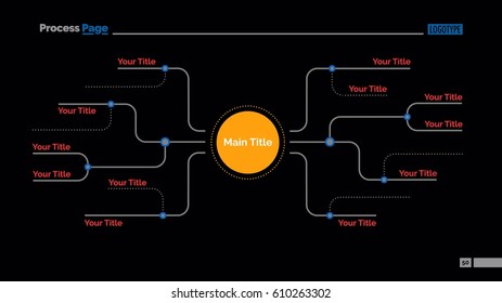 Mind Map Slide Template Stock Vector (Royalty Free) 574856647