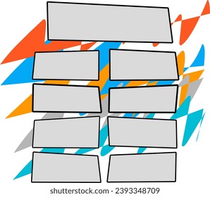 Mind mapping whiteboard paragraph on isolated background add text.