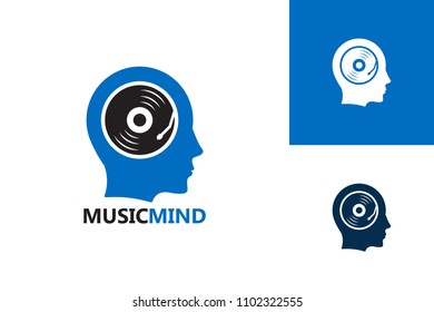 Mind Music Logo Template Design Vector Stock Vector (Royalty Free ...