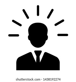 Mind people icon in flat style. Human frustration vector illustration on white isolated background. Mind thinking business concept.