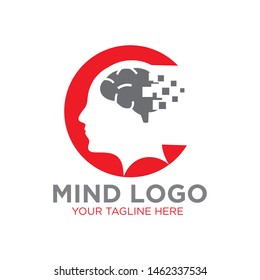 Mind Pixel Logo Designs Icon Stock Vector (Royalty Free) 1462337534 ...