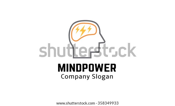 Mind Power Logo Design Illustration Stock Vector Royalty Free