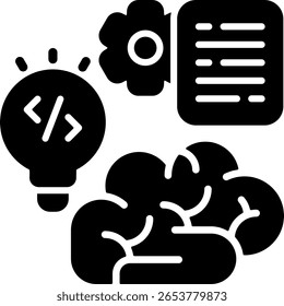 Mind Programming Semi Solid minimalist Icon