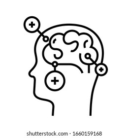 Mind puzzles line icon, concept sign, outline vector illustration, linear symbol.