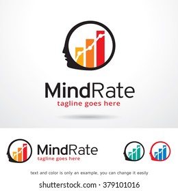 Mind Rate Logo Template Design Vector
