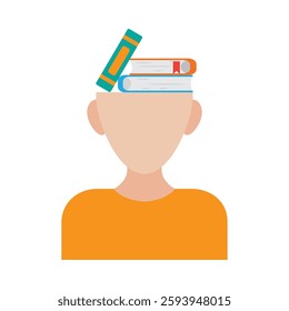 Mind reading with books study icon