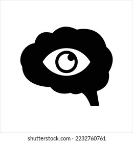Mind reading icon vector graphic illustration