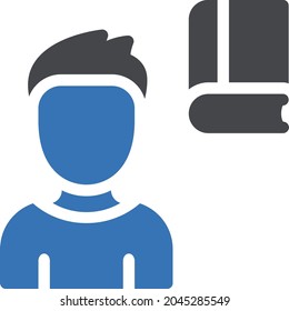 mind reading vector glyph colour icon