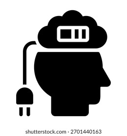 Elemento De Icono De Recarga De Mente Para Diseño Y Vector