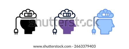 Mind Recharge Icon Element For Design And Vector