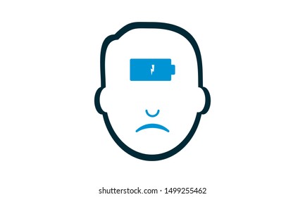Mind refresh icon. Mental clarity and rejuvenation usage. Vector illustration