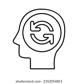 Mind Refreshment Icon In Outline Style