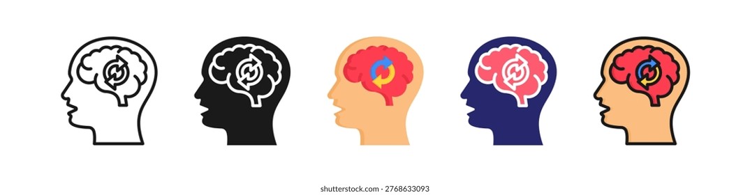 Mind Reset Multiple Style Icon Set Collection..