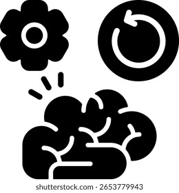 Ícone minimalista de Redefinição Mental Semi Sólida