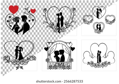  Mind satisfaction set Happy valentines day typographies	