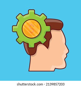 mind setting Vector illustration on a transparent background.Premium quality symmbols. vector line flat  icon for concept and graphic design.