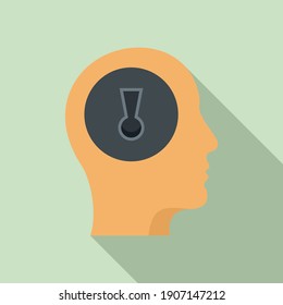 Mind skills icon. Flat illustration of mind skills vector icon for web design