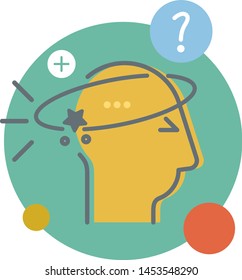 Mind State - Confusion - Icon as EPS 10 File