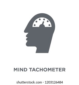 Mind tachometer icon. Mind tachometer design concept from Productivity collection. Simple element vector illustration on white background.