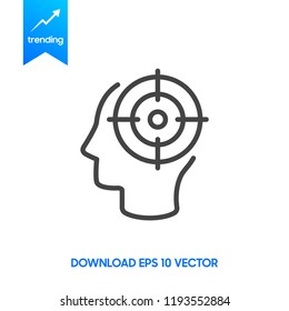 Mind Target Icon Logo Design Element