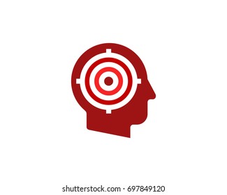 Mind Target Icon Logo Design Element