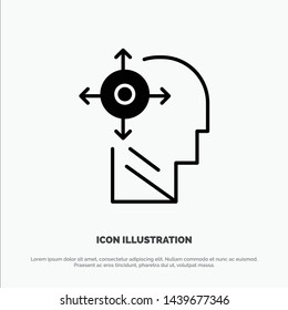 Mind, Transform, Yourself, Head solid Glyph Icon vector