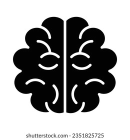 Mind Vector Glyph Icon For Personal And Commercial Use.
