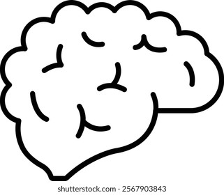 Mind vector icon. Can be used for printing, mobile and web applications.