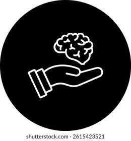 Mind vector icon. Can be used for printing, mobile and web applications.