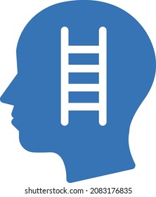 mind vector illustration isolated on a transparent background . glyph vector icons for concept or web graphics.