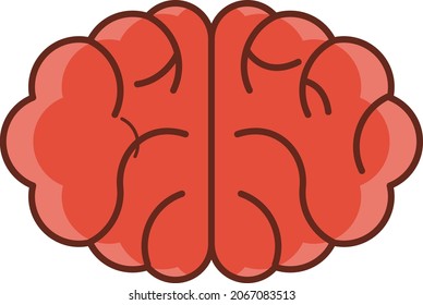 mind Vector illustration on a transparent background. Premium quality symbols.Vector line flat color icon for concept and graphic design.