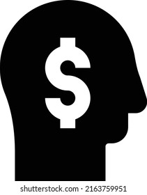 Mind Vector ilustración en un fondo transparente.Símbolos de calidad premium.Icono vector glifos para concepto y diseño gráfico.