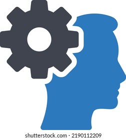 mind Vector illustration on a transparent background. Premium quality symmbols. Glyphs vector icons for concept and graphic design.