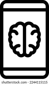 mind Vector illustration on a transparent background. Premium quality symmbols. Thin line vector icons for concept and graphic design. 
