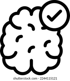 mind  Vector illustration on a transparent background. Premium quality symmbols. Thin line vector icons for concept and graphic design. 
