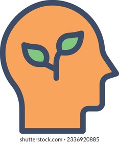 mind Vector illustration on a transparent background.Premium quality symmbols.Stroke vector icon for concept and graphic design. 
