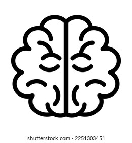 Diseño de iconos de la línea del vector mental