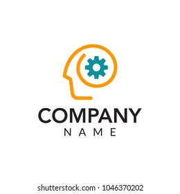 Mind vector logo icon illustration
