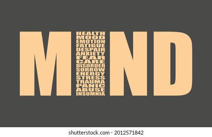Mente la palabra con etiquetas relativas en la nube como letra