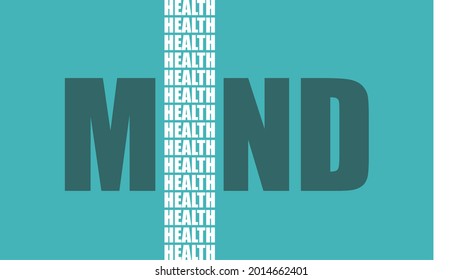 Mind word with relative tags cloud as I letter