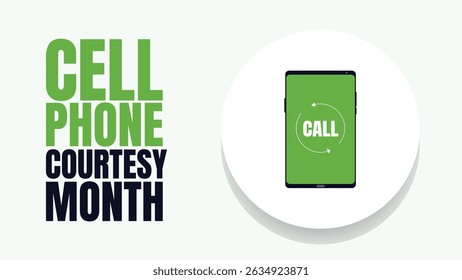 Mind Your Mobile, A Guide to Cell Phone Courtesy design templet for background poster banner