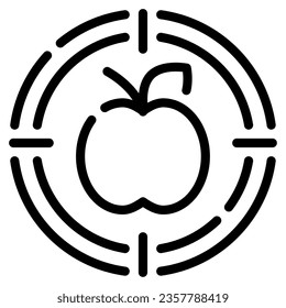 Mindful Eating Icon Illustration for uiux, infographic, etc