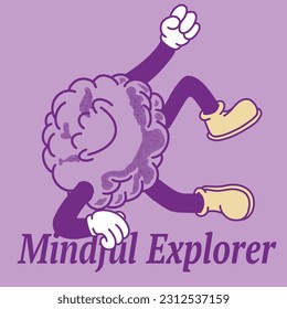 Explorador Mental Con Carácter Groovy De Cerebro